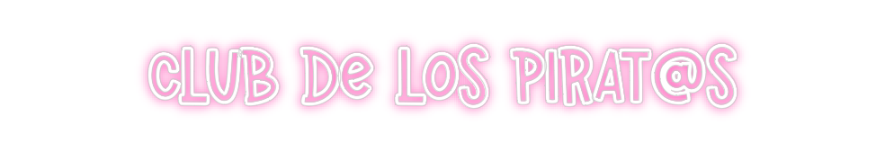 Neon personalizado: CLUB DE LOS P...
