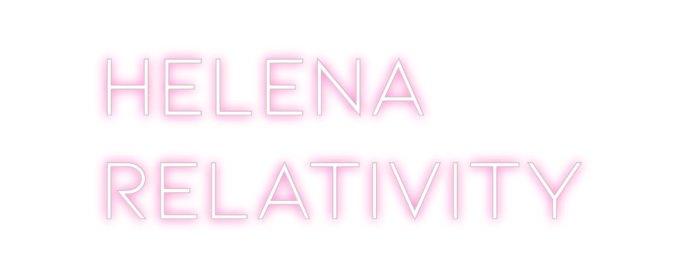 Neon personalizado: Helena
Relati...