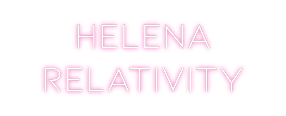 Neon personalizado: Helena
Relati...