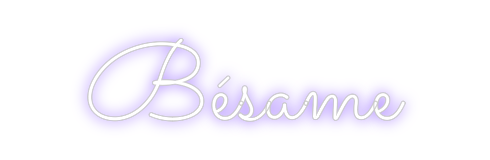 Neon personalizado: Bésame