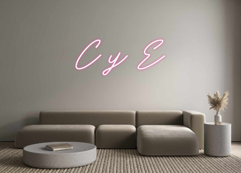 Neon personalizado: C y E
