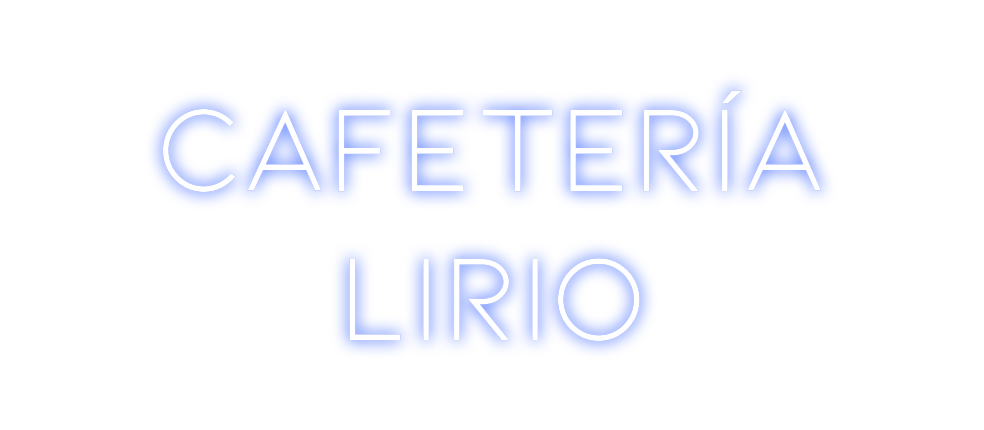 Neon personalizado: CAFETERÍA
...