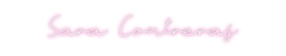 Neon personalizado: Sara Contreras