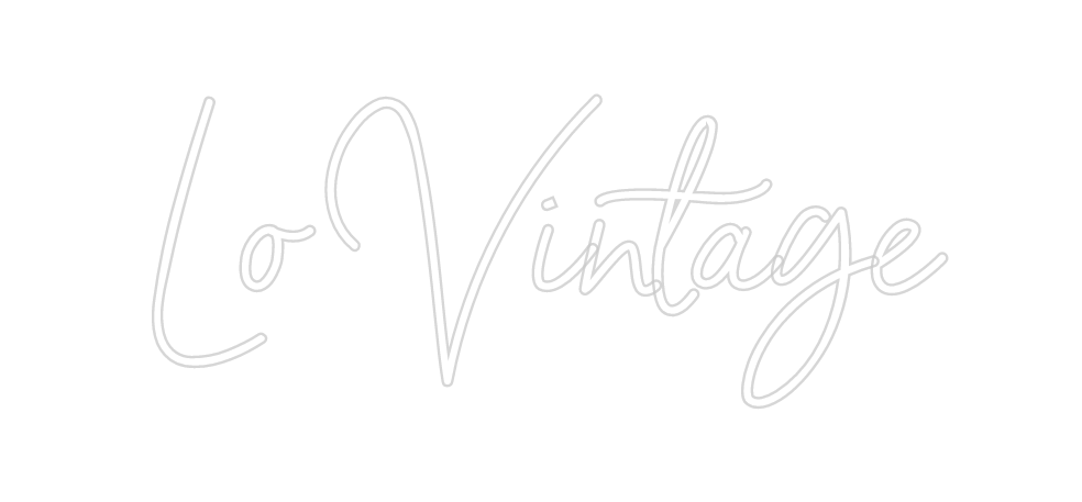 Neon personalizado: Lo Vintage