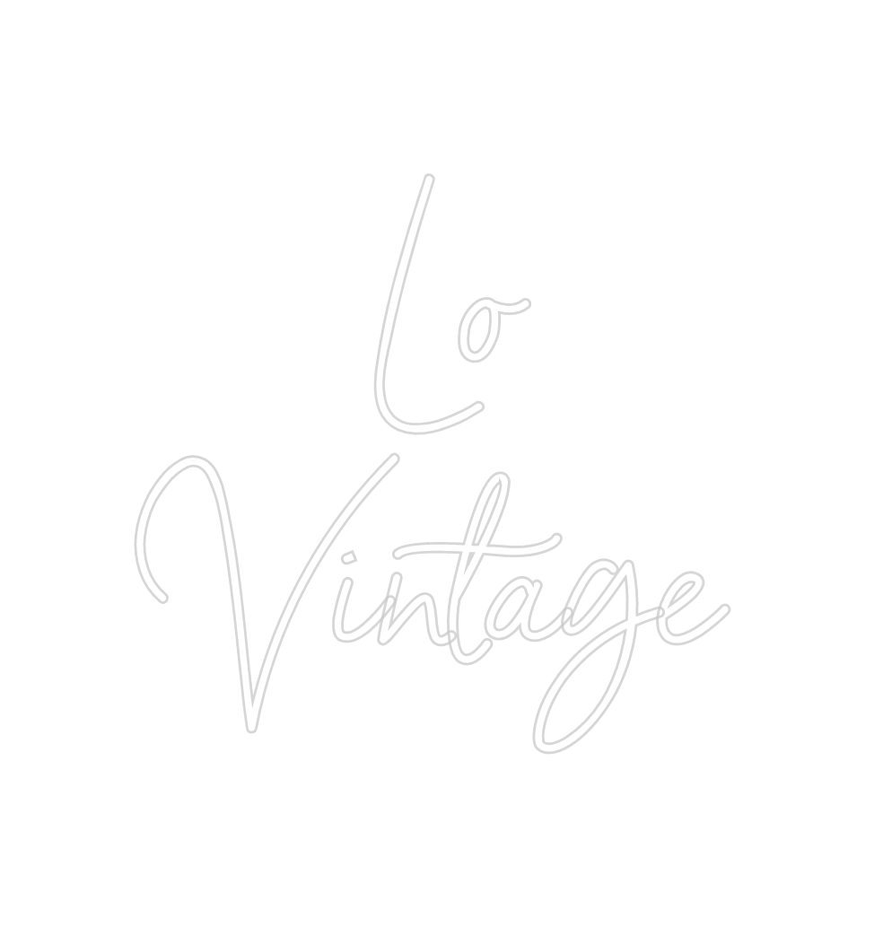 Neon personalizado: Lo
Vintage ...