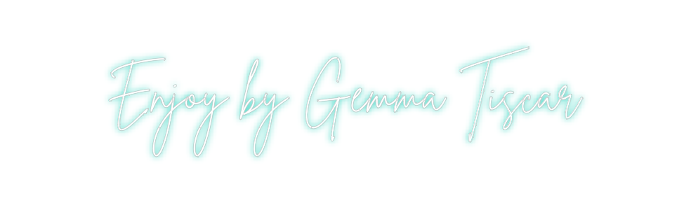 Neon personalizado: Enjoy by Gemm...