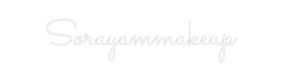 Neon personalizado: Sorayammakeup