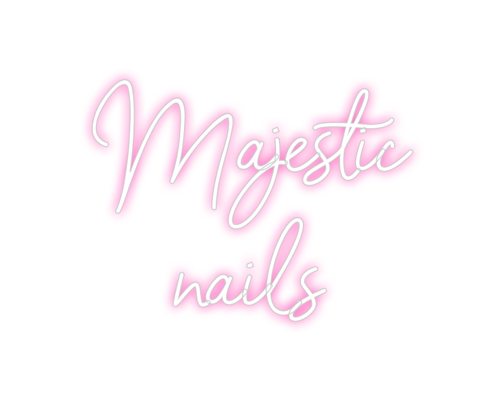 Neon personalizado: Majestic
nails