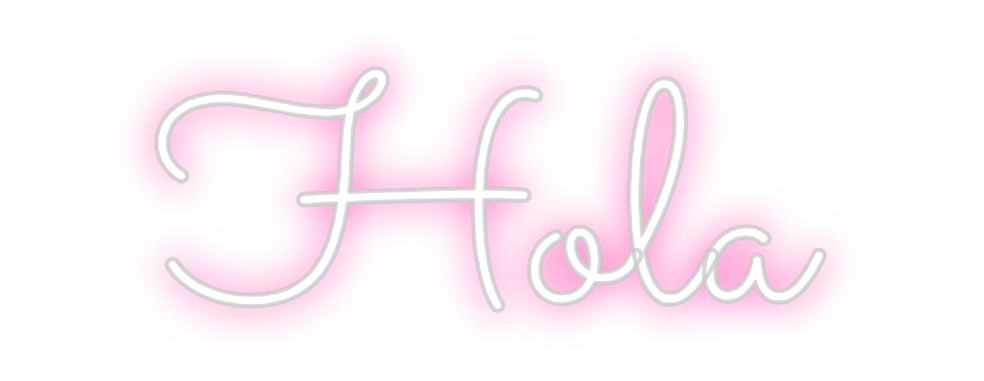 Neon personalizado: Hola