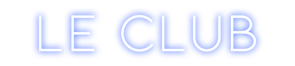 Neon personalizado: Le Club