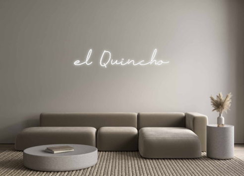 Neon personalizado: el Quincho