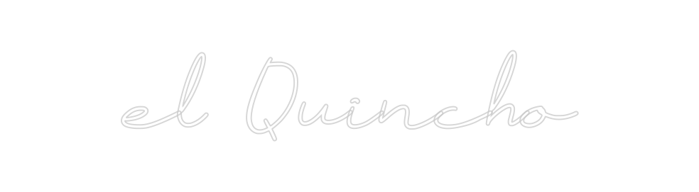 Neon personalizado: el Quincho