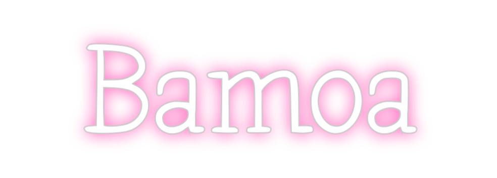 Neon personalizado: Bamoa