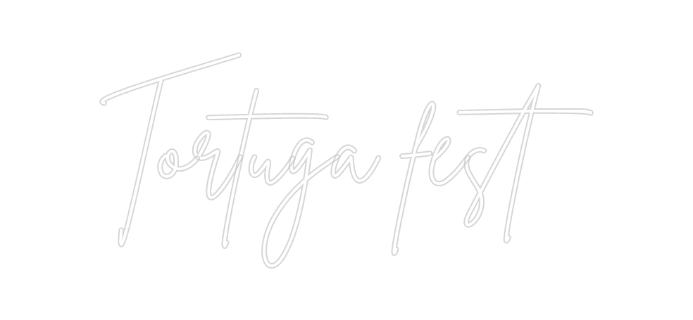 Neon personalizado: Tortuga fest