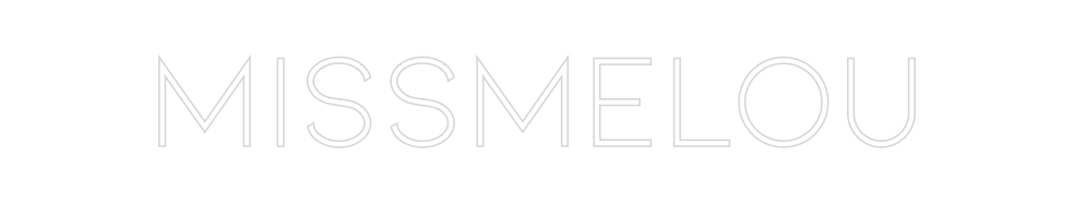 Neon personalizado: MISSMELOU
