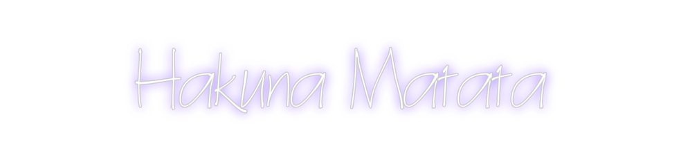 Neon personalizado: Hakuna Matata