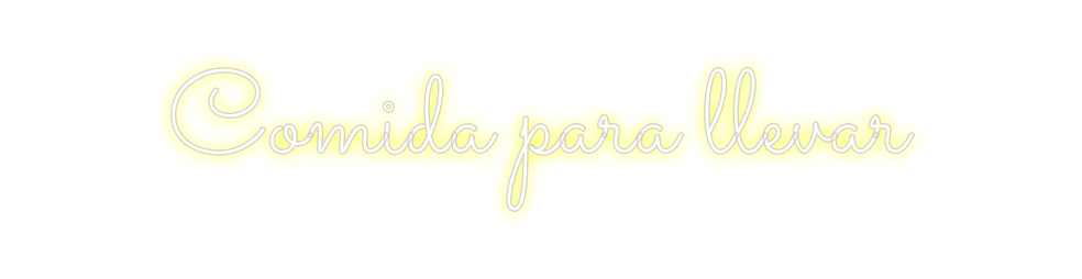 Neon personalizado: Comida para l...
