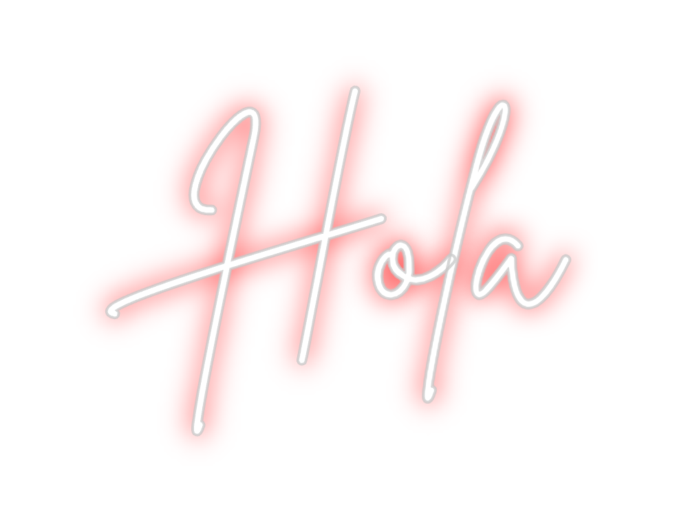 Neon personalizado: Hola
