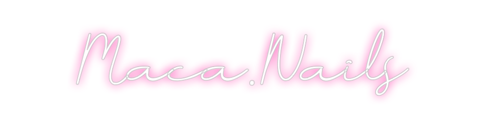 Neon personalizado: Maca.Nails