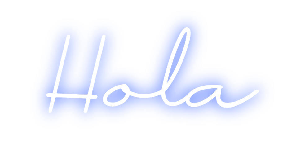Neon personalizado: Hola