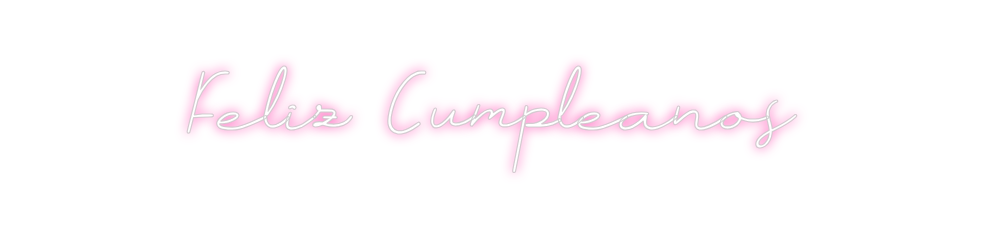 Neon personalizado: Feliz Cumplea...
