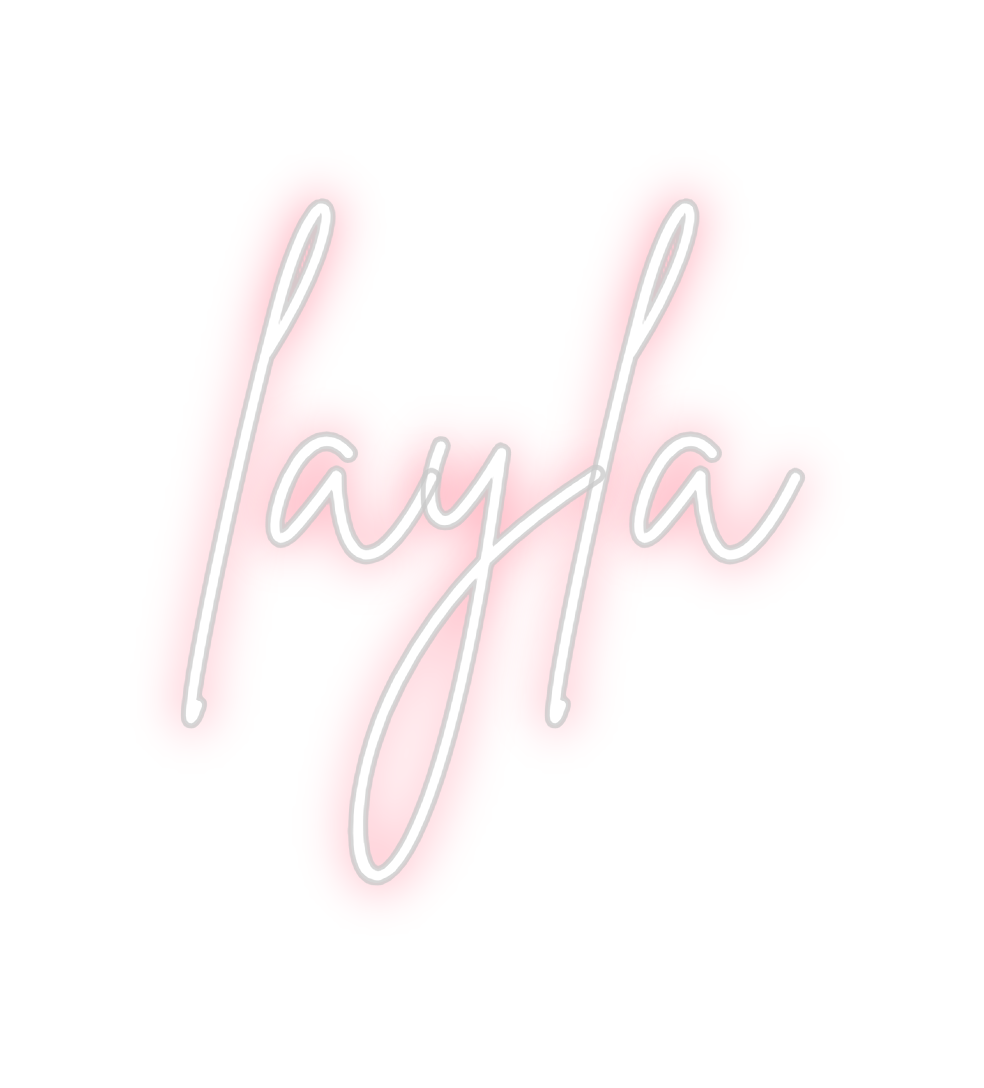 Neon personalizado: layla