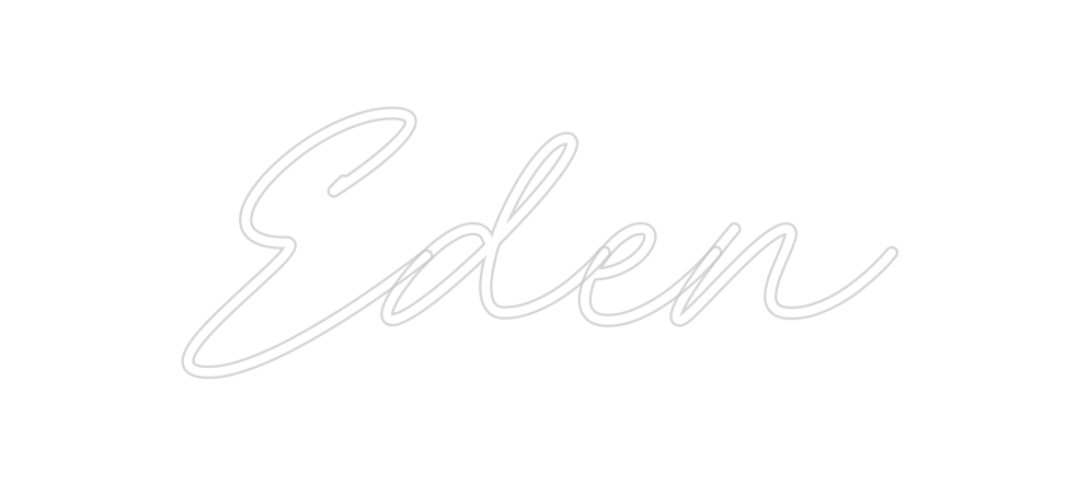 Neon personalizado: Eden