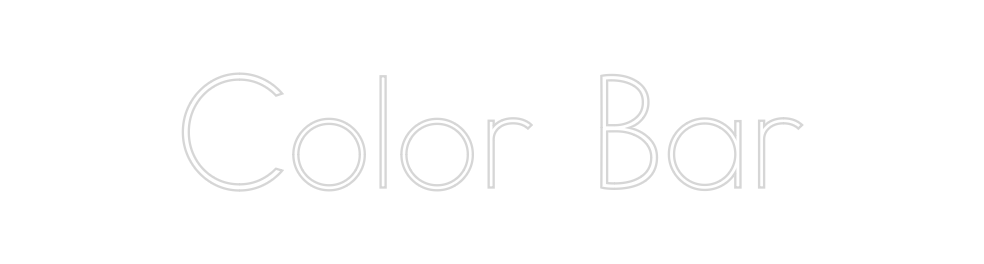 Neon personalizado: Color Bar