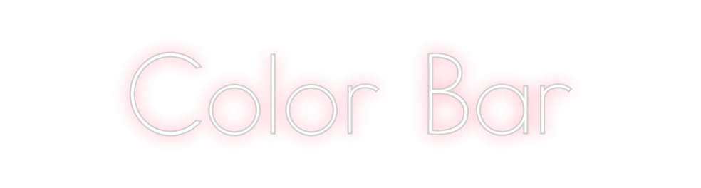Neon personalizado: Color Bar