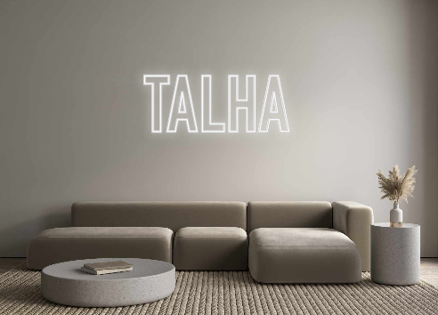 Neon personalizado: Talha