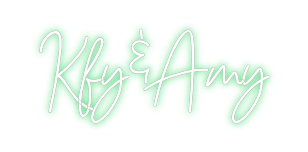 Neon personalizado: Kfy&Amy
