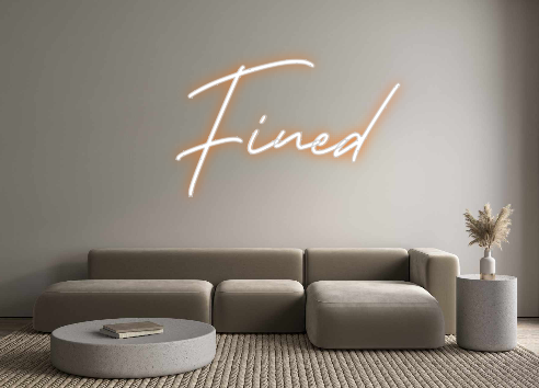 Neon personalizado: Fined