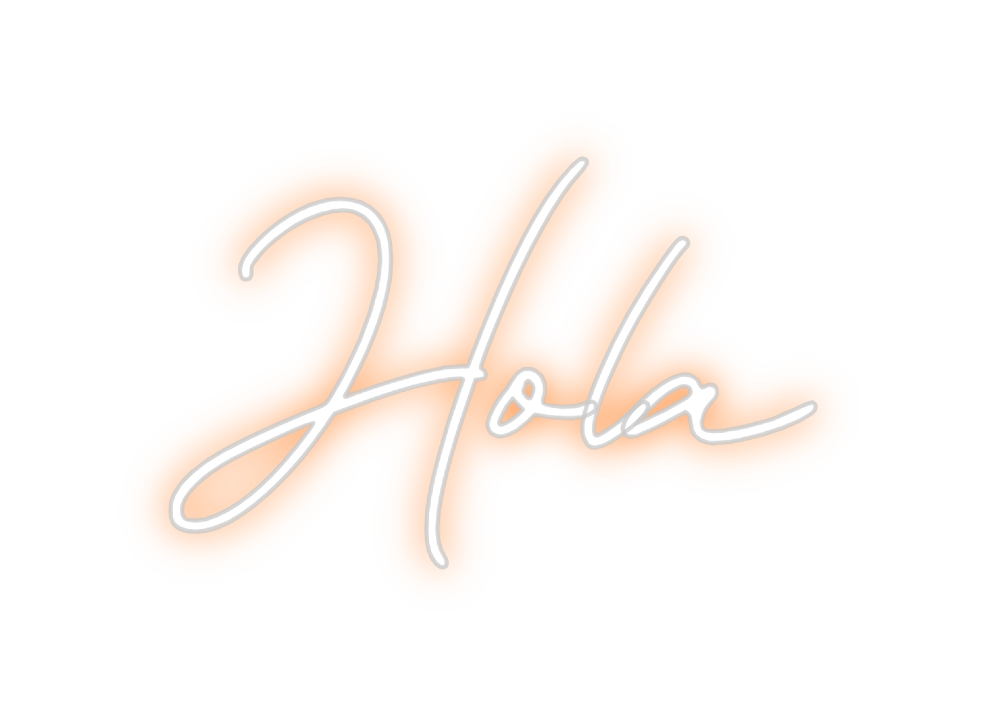 Neon personalizado: Hola