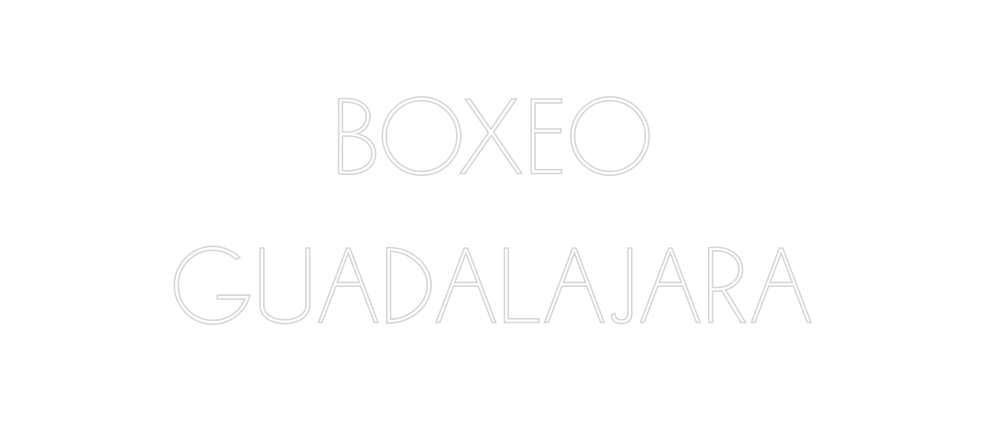 Neon personalizado: BOXEO
GUADAL...