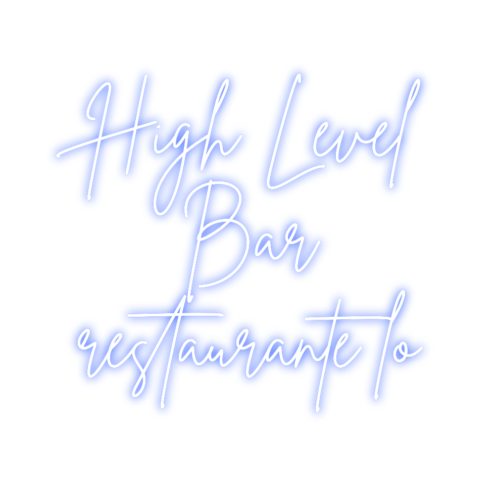 Neon personalizado: High Level
Ba...