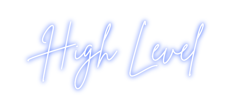 Neon personalizado: High Level