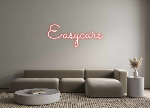 Neon personalizado: Easycars