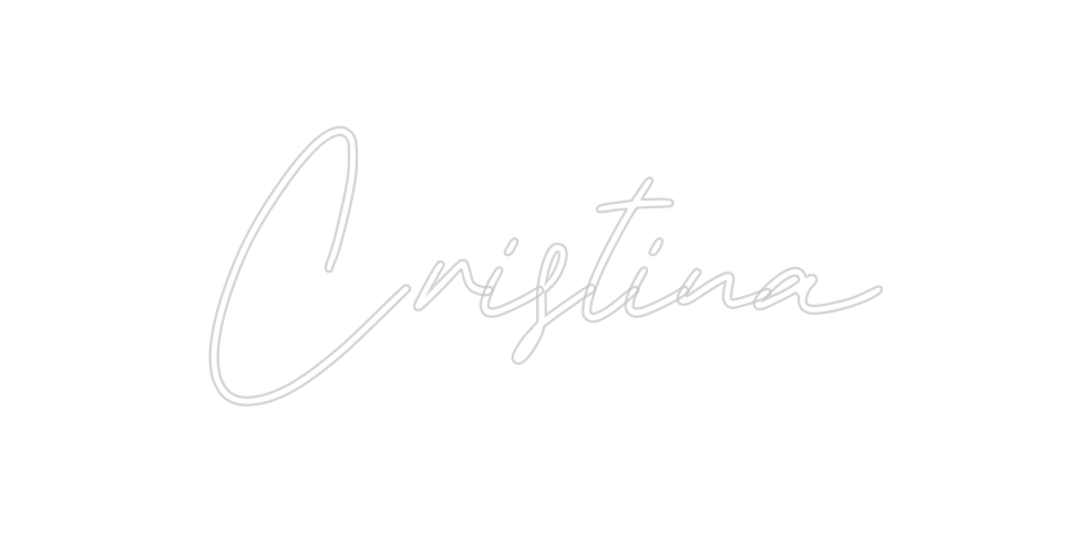 Neon personalizado: Cristina