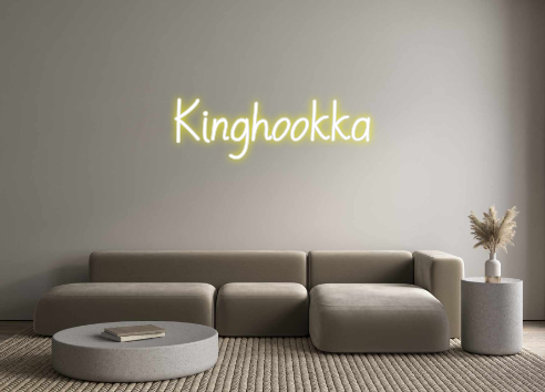 Neon personalizado: Kinghookka
