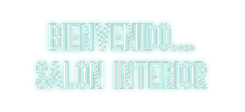 Neon personalizado: BIENVENIDO.…
...