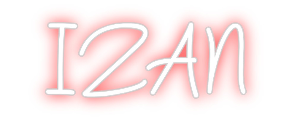 Neon personalizado: IZAN