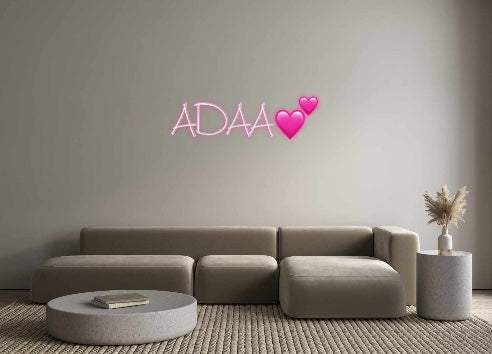Neon personalizado: ADAA💕