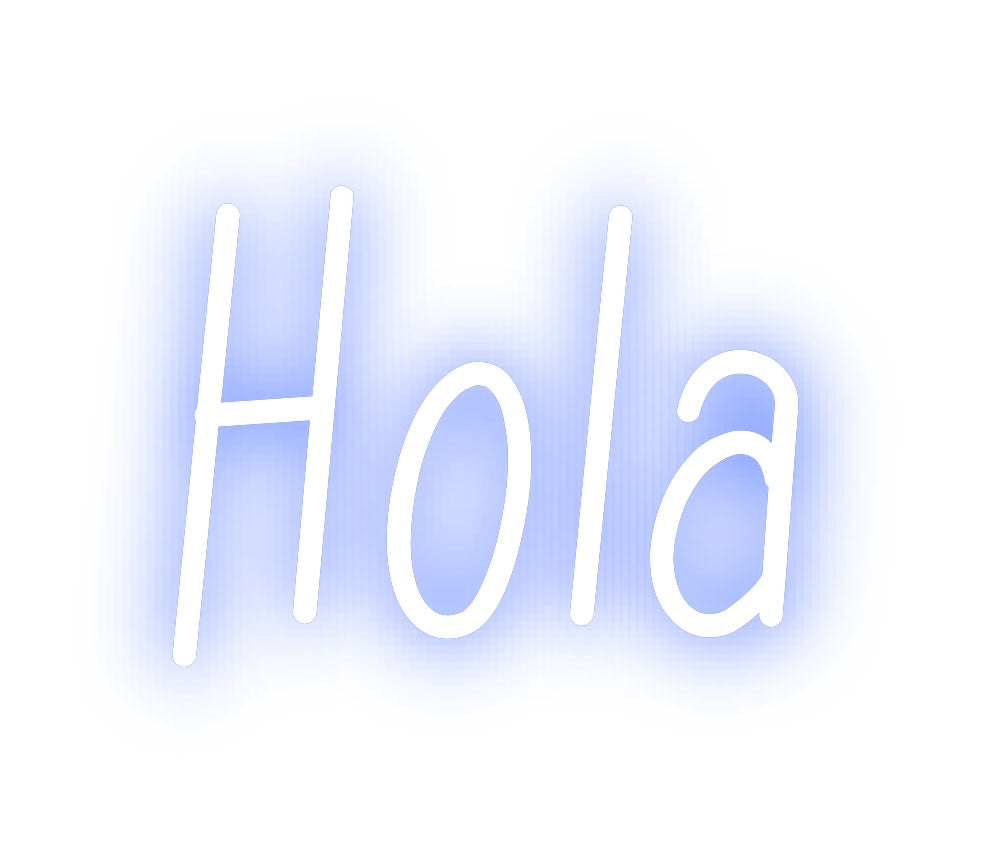 Neon personalizado: Hola