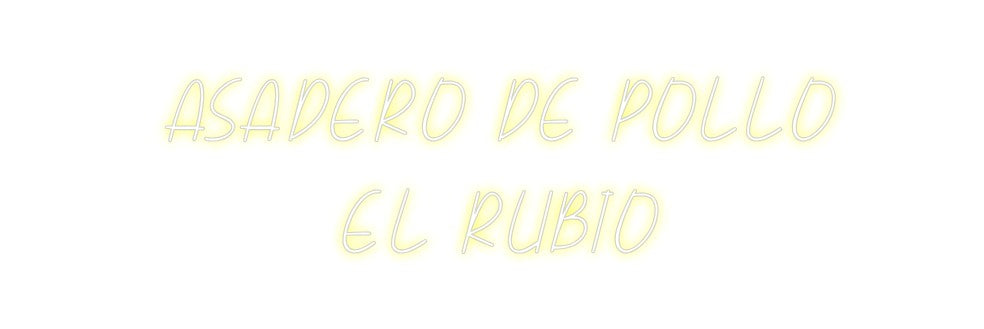 Neon personalizado: ASADERO DE PO...
