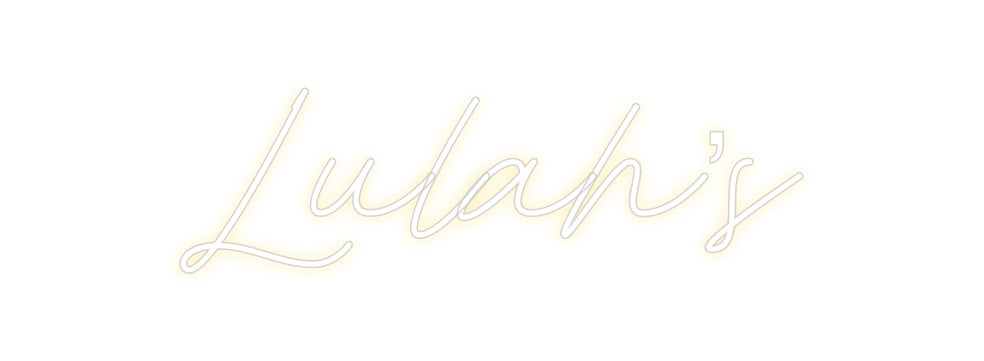 Neon personalizado: Lulah’s