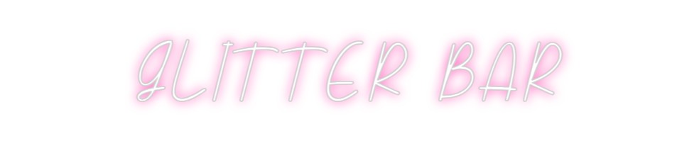 Neon personalizado: GLITTER BAR