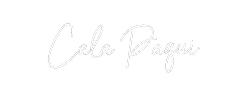 Neon personalizado: Cala Paqui