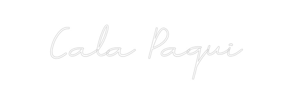 Neon personalizado: Cala Paqui