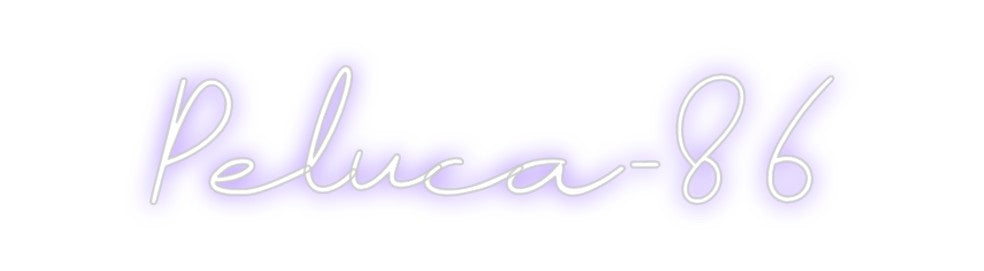 Neon personalizado: Peluca-86