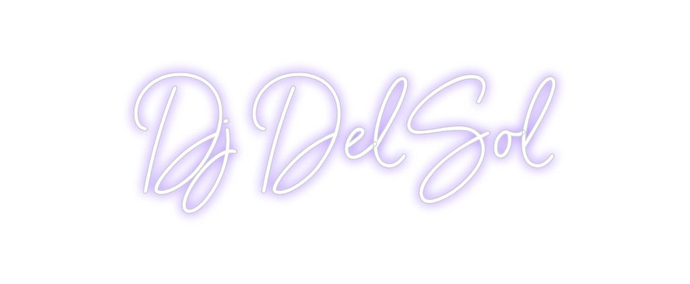Neon personalizado: Dj DelSol